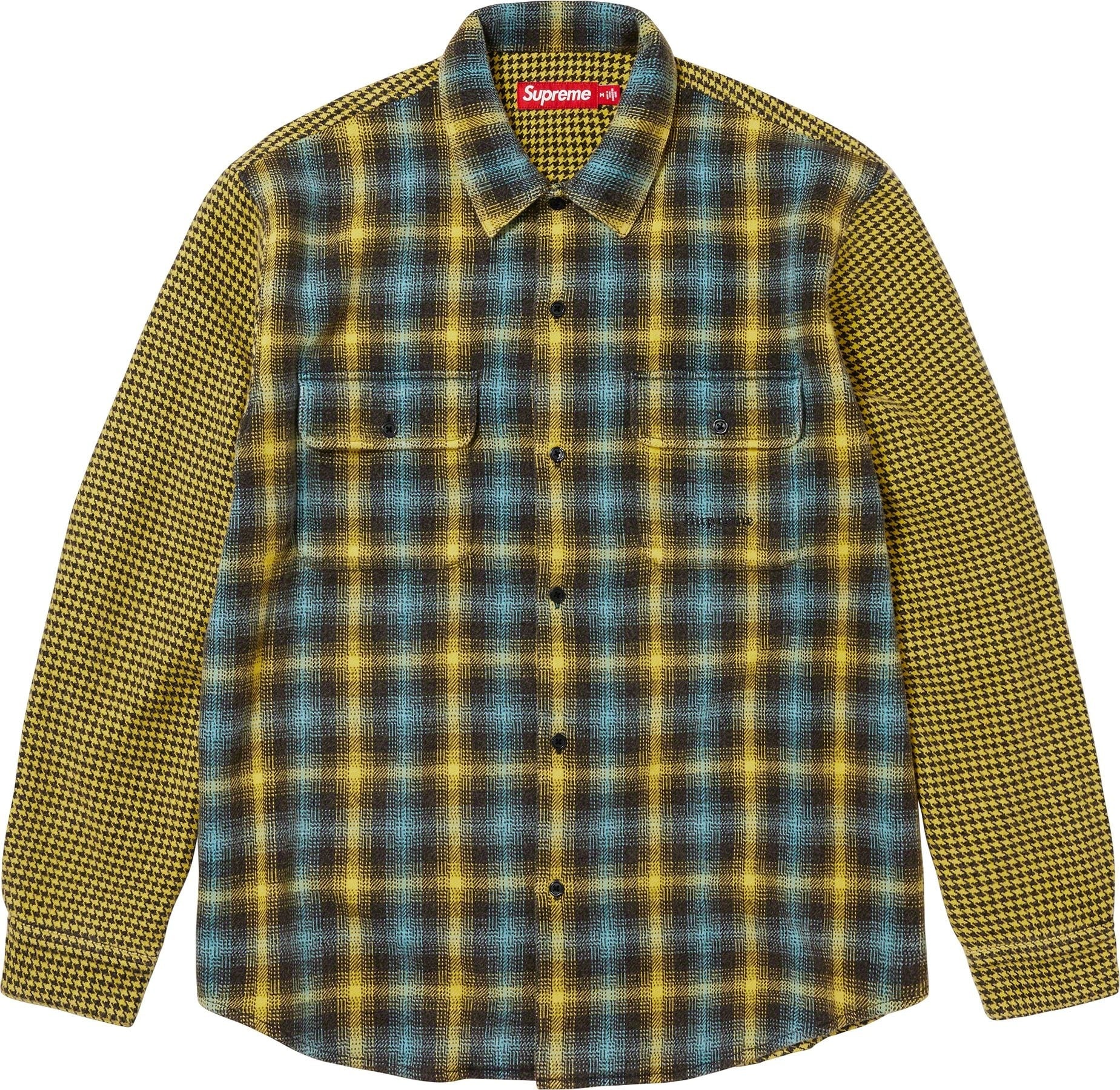 Houndstooth Plaid Flannel Shirt view 13